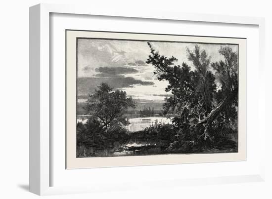 Lake Couchiching, Canada, Nineteenth Century-null-Framed Giclee Print