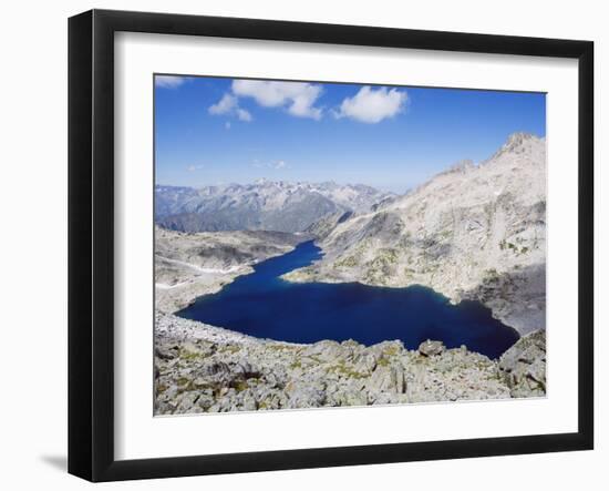 Lake Creguena, Pyrenees, Spain, Europe-Christian Kober-Framed Photographic Print