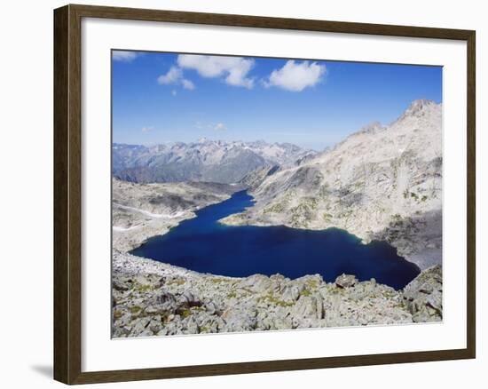 Lake Creguena, Pyrenees, Spain, Europe-Christian Kober-Framed Photographic Print