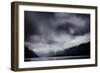 Lake Crescent In Olympic National Park With Rain Storm And Clouds During Spring-Jay Goodrich-Framed Photographic Print