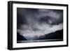 Lake Crescent In Olympic National Park With Rain Storm And Clouds During Spring-Jay Goodrich-Framed Photographic Print