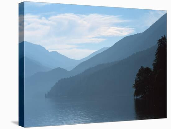 Lake Crescent in the Olympic Mountains, Washington, USA-Jerry Ginsberg-Stretched Canvas