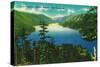 Lake Crescent, Olympic National Park, WA - Olympic National Park-Lantern Press-Stretched Canvas