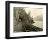 Lake Crescent Road, 1918-Asahel Curtis-Framed Giclee Print