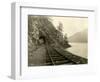 Lake Crescent Road, 1918-Asahel Curtis-Framed Giclee Print