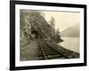 Lake Crescent Road, 1918-Asahel Curtis-Framed Giclee Print