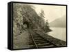 Lake Crescent Road, 1918-Asahel Curtis-Framed Stretched Canvas