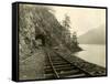 Lake Crescent Road, 1918-Asahel Curtis-Framed Stretched Canvas