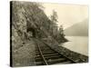 Lake Crescent Road, 1918-Asahel Curtis-Stretched Canvas