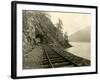 Lake Crescent Road, 1918-Asahel Curtis-Framed Giclee Print