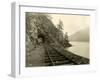 Lake Crescent Road, 1918-Asahel Curtis-Framed Giclee Print