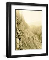 Lake Crescent Road, 1918-Asahel Curtis-Framed Premium Giclee Print