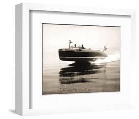 Lake Cruiser-Vintage Photography-Framed Art Print