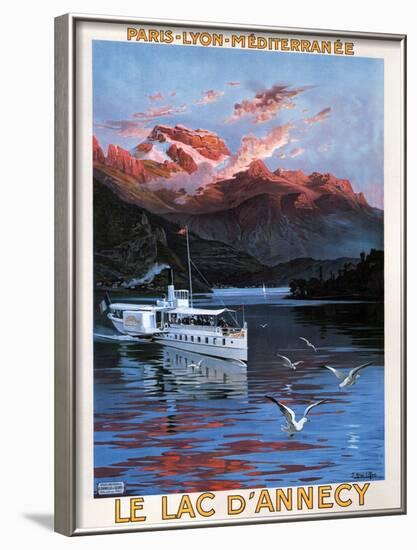 Lake D'Annecy (1900)-Friedrich Hugo D'Alesi-Framed Art Print