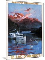 Lake D'Annecy (1900)-Friedrich Hugo D'Alesi-Mounted Art Print