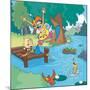 Lake Days - Jack & Jill-Bob Ostrom-Mounted Giclee Print