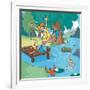 Lake Days - Jack & Jill-Bob Ostrom-Framed Giclee Print