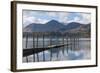 Lake Derwentwater, Barrow and Causey Pike, from the Boat Landings at Keswick-James Emmerson-Framed Photographic Print