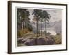 Lake District: Derwentwater from Castle Head, with Lodore at the Centre-null-Framed Art Print