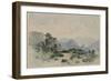 Lake District Fells, Borrowdale, 1840-58-William James Blacklock-Framed Giclee Print