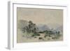Lake District Fells, Borrowdale, 1840-58-William James Blacklock-Framed Giclee Print