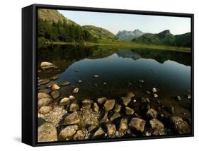 Lake District Tarn at Sunrise-null-Framed Stretched Canvas