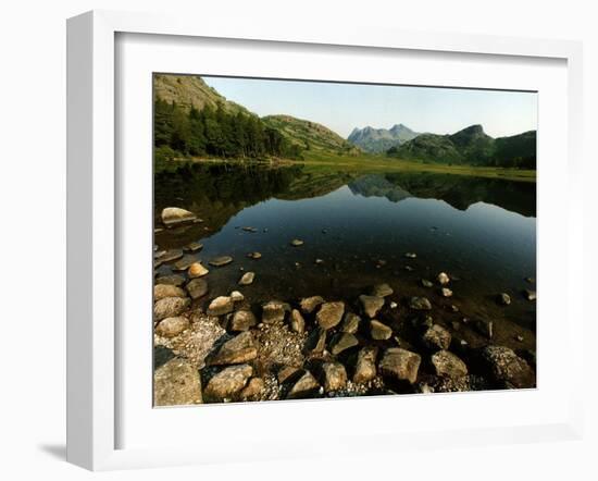 Lake District Tarn at Sunrise-null-Framed Premium Photographic Print