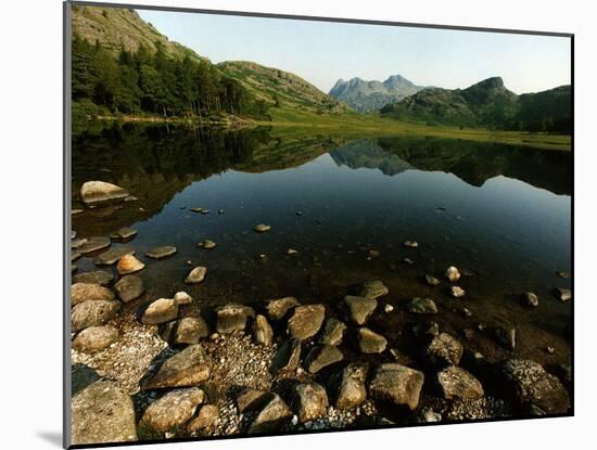 Lake District Tarn at Sunrise-null-Mounted Premium Photographic Print