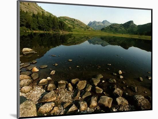 Lake District Tarn at Sunrise-null-Mounted Photographic Print