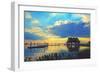 Lake Dora Sunset-Bruce Nawrocke-Framed Art Print