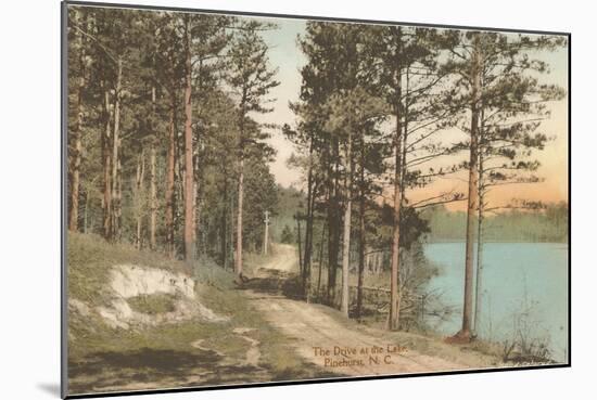 Lake Drive at Pinehurst, North Carolina-null-Mounted Art Print