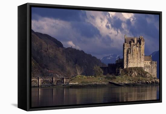 Lake Duich and Eilean Donan Castle Near Edinburgh, Scotland, United Kingdom-null-Framed Stretched Canvas