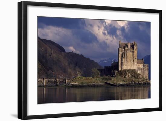 Lake Duich and Eilean Donan Castle Near Edinburgh, Scotland, United Kingdom-null-Framed Giclee Print