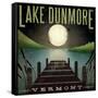 Lake Dunmore Dock-Ryan Fowler-Framed Stretched Canvas