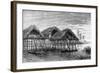 Lake Dwellings of Santa Rosa, Near Maracaibo, Venezuela, 1895-null-Framed Giclee Print