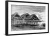 Lake Dwellings of Santa Rosa, Near Maracaibo, Venezuela, 1895-null-Framed Giclee Print