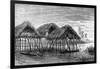 Lake Dwellings of Santa Rosa, Near Maracaibo, Venezuela, 1895-null-Framed Giclee Print