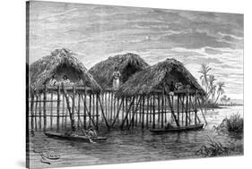 Lake Dwellings of Santa Rosa, Near Maracaibo, Venezuela, 1895-null-Stretched Canvas