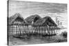 Lake Dwellings of Santa Rosa, Near Maracaibo, Venezuela, 1895-null-Stretched Canvas
