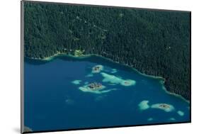 Lake Eibsee from Above-By-Mounted Photographic Print