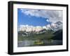 Lake Eibsee with Mt. Zugspitze, Bavaria, Germany-Martin Zwick-Framed Premium Photographic Print