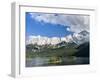 Lake Eibsee with Mt. Zugspitze, Bavaria, Germany-Martin Zwick-Framed Premium Photographic Print