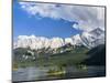 Lake Eibsee with Mt. Zugspitze, Bavaria, Germany-Martin Zwick-Mounted Photographic Print