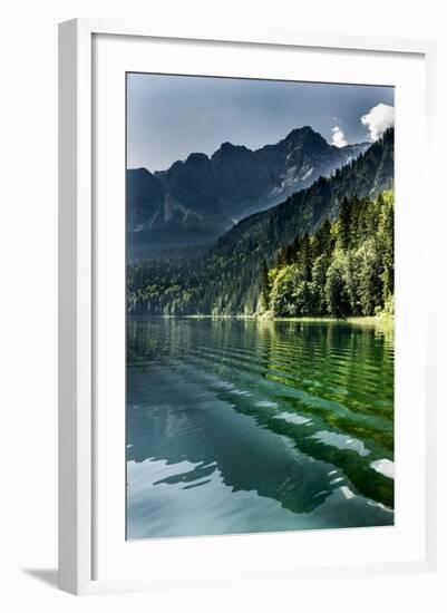 Lake Eibsee with 'Zugspitze'-null-Framed Photographic Print