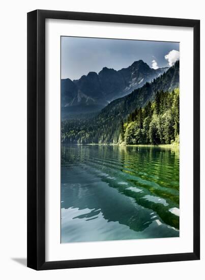 Lake Eibsee with 'Zugspitze'-null-Framed Photographic Print