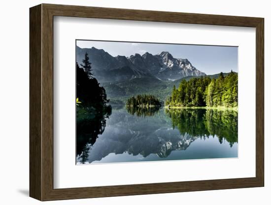 Lake Eibsee with 'Zugspitze'-null-Framed Photographic Print