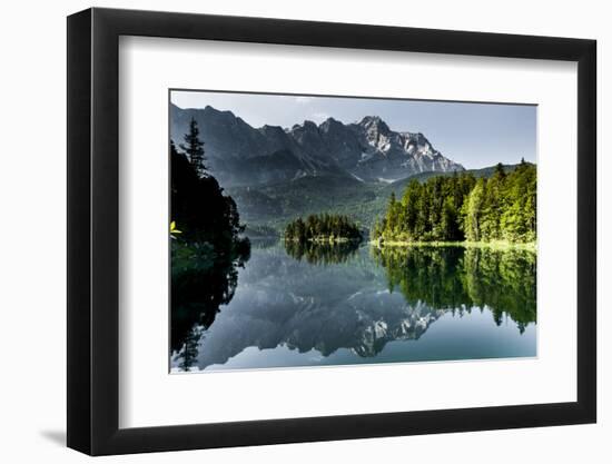 Lake Eibsee with 'Zugspitze'-null-Framed Photographic Print