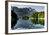 Lake Eibsee with 'Zugspitze'-null-Framed Photographic Print