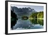 Lake Eibsee with 'Zugspitze'-null-Framed Photographic Print