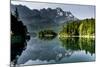 Lake Eibsee with 'Zugspitze'-null-Mounted Photographic Print